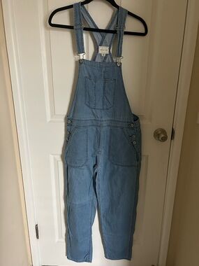 American Eagle Outfitters Light Wash Denim Overalls